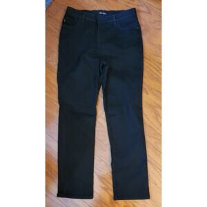 Lee Women Black Jeans 10M High Rise Classic Fit Straight Leg